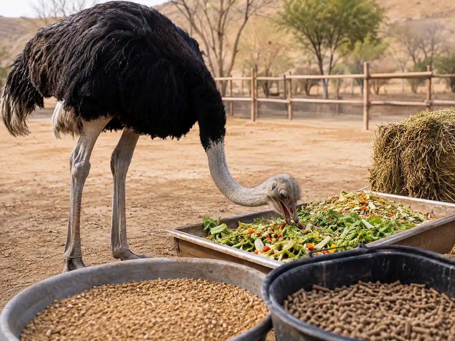 غذای شترمرغ چیست
