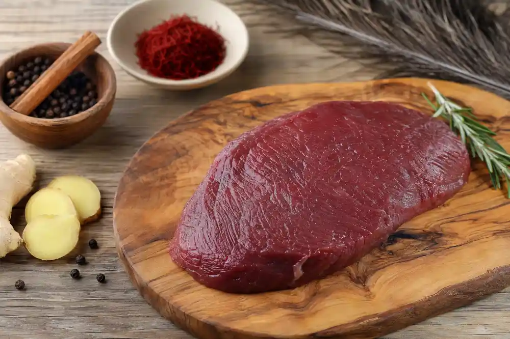طبع گوشت شترمرغ
