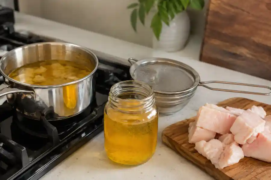 طرز تهیه روغن شتر مرغ خوراکی