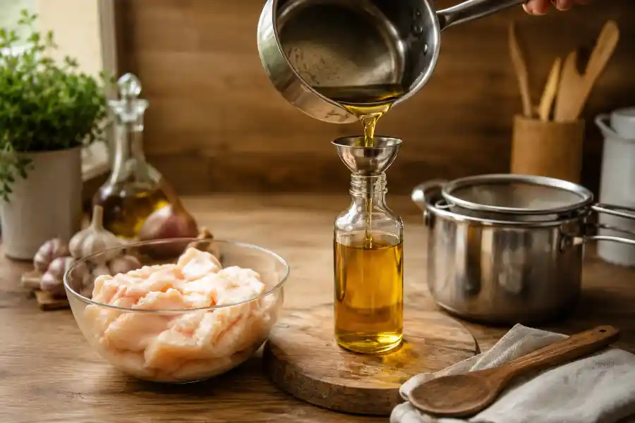 طرز تهیه روغن شتر مرغ خوراکی